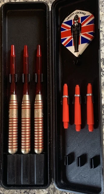 RARE HARROWS ERIC Bristow Cocked Finger 24G Nickel Silver Darts