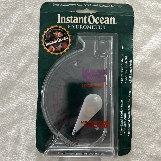 INSTANT OCEAN HYDROMETER Salt Level Specific Gravity Testing Marineland