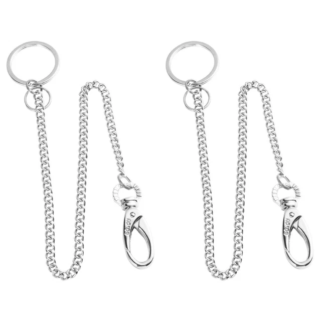 Set 2 Ceinture Chaîne Portefeuille Chaîne Sur Pantalon Ceinture De Mode Siamois