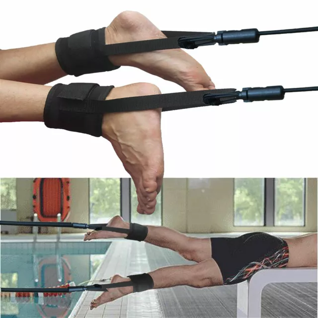SWIM ANKLE STRAP Stationary Swimmer Swim Lap Swim Training Leash Swim