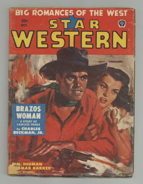 Star Western Pulp Oct 1953 Vol. 54 #1 GD/VG 3.0 Low Grade