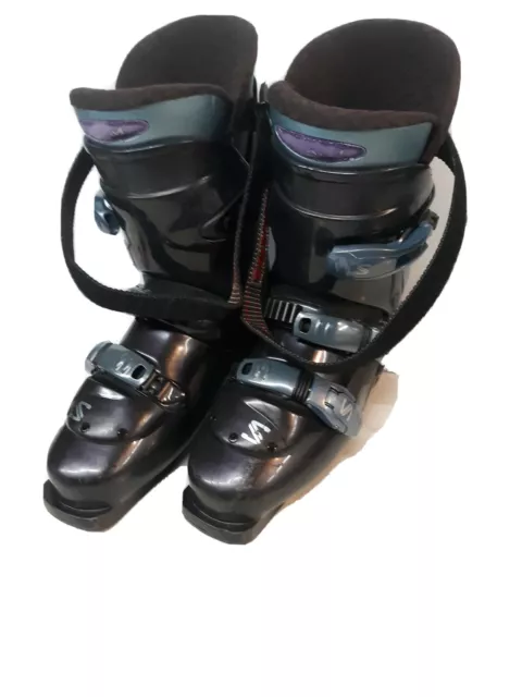SALOMON OPTIMA ULTRA Light Ski Boots 335/26.5 Black New Bindings Needed ...