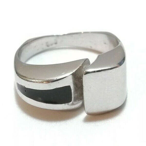 ANELLO DESINGER IN ARGENTO 830 CON ONICE / MISURA. 17,5 mm