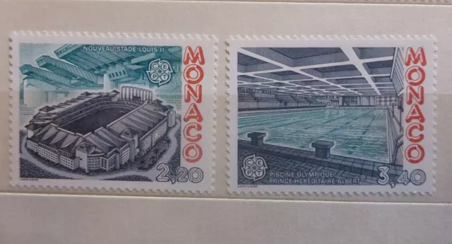 MONACO 1987 EUROPA Stamps - Modern Architecture Pair Mint Stamps