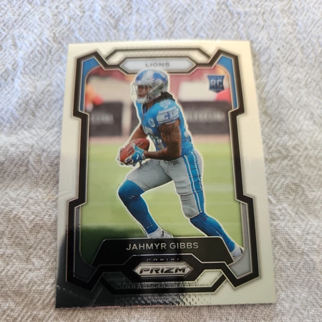 Jahmyr Gibbs RC Graded 2023 Panini Donruss Jahmyr Gibbs #331 Optic Preview Holo Rookie Card - Graded PSA 10 Gem Mint Prizm #236