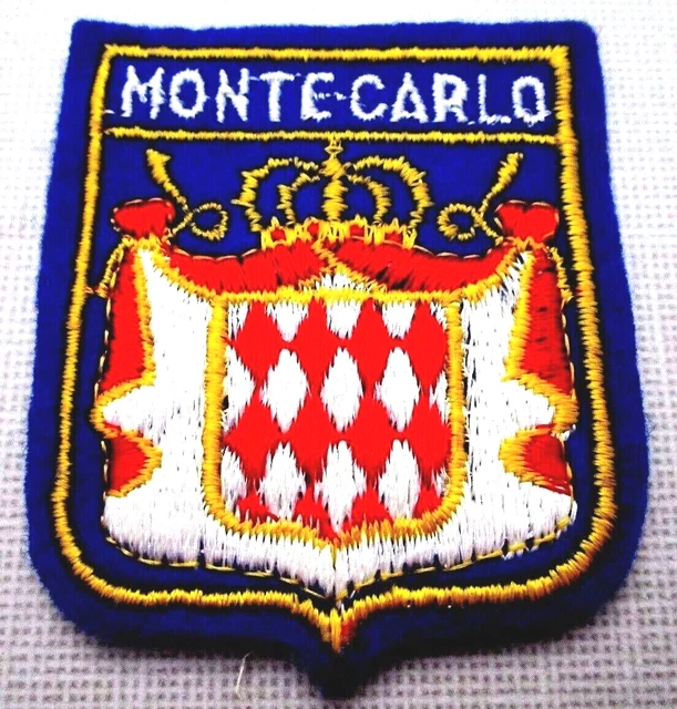 PATCH MONACO INSIGNE Patch écusson tissu VINTAGE MONTE CARLO EUR 3,99 - FR