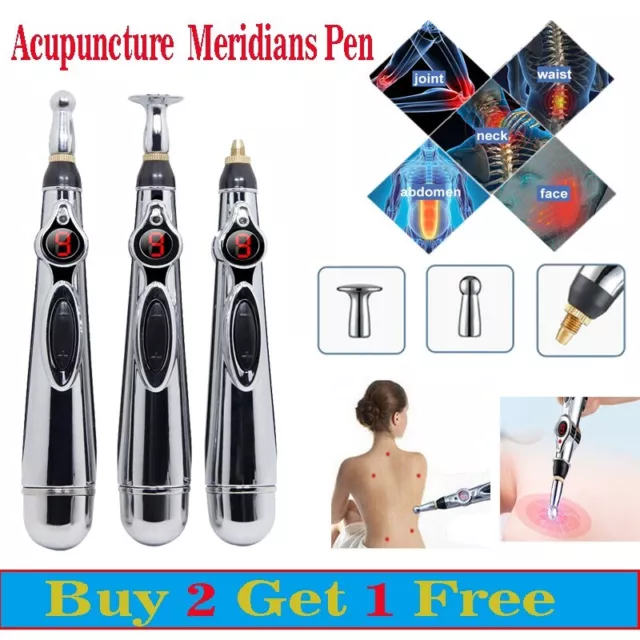 Home Acupuncture Therapy Electronic Pen Meridian Energy Heal Massage Pain Relief 2