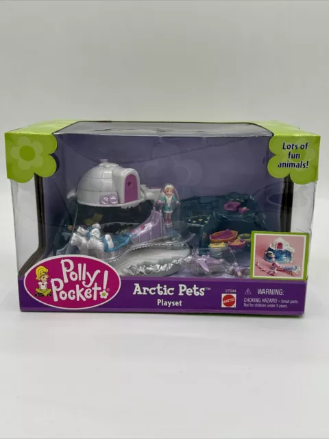 New Vintage 2000 Polly Pocket Artic Pets Playset Rare 27044 Mattel