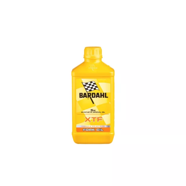 Olio Per Forcelle Ammortizzatori Moto Bardahl XTF 5W Fork Oil Synthetic 1 Litro