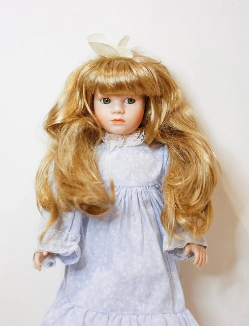 Porcelain Doll • Blonde Hair • The Heritage Heirloom Collection