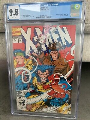 X-Men #4 Cgc 9.8 Key First Appearance Omega Red /Jim Lee Cover ,Art /Marvel 1992