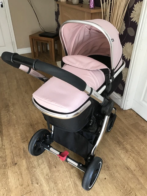 USED MOTHERCARE 4-wheel journey chrome travel system Pram