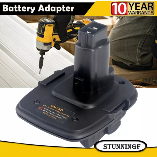 Adapter for Dewalt for Milwaukee 18v Li-ion Battery to for Dewalt NiCad & NiMh