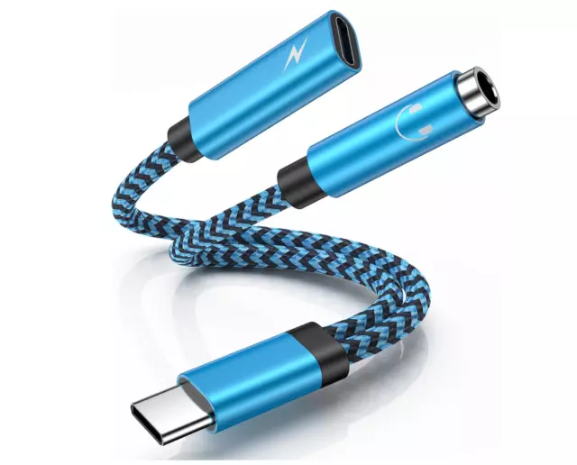 USB C Kopfhörer Adapter Und Laden,2-In-1 Type C Auf 3.5Mm Klinke Adapter,Usb C Z