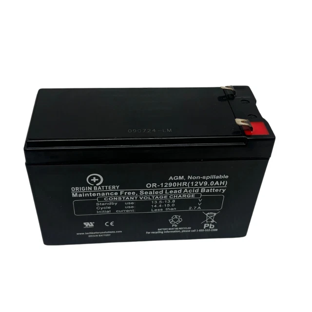 ECIPOWER 12V 7.2Ah Sealed Lead Acid Battery – 2 Pack (AGM, Rechargeable) F2 Terminals
