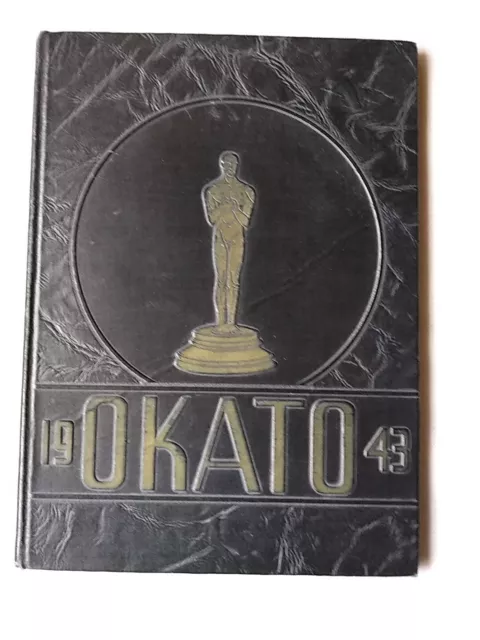 1943 Oconto (Wisconsin) High School Yearbook The Okato - full of signatures