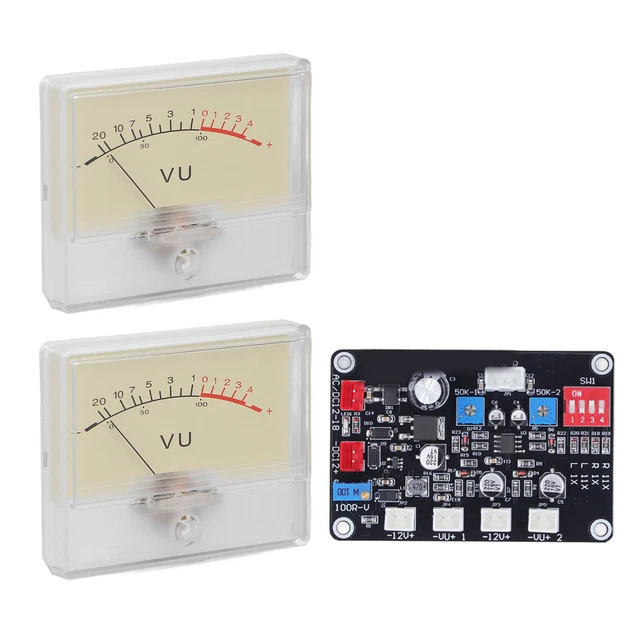 HIGH ACCURACY POWER Amplifier VU Meter Preamplifier Audio Level Meter