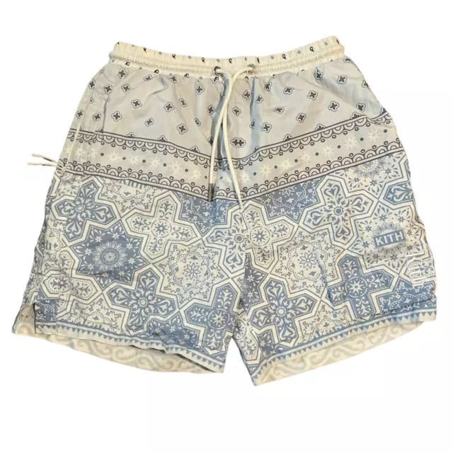 Kith Printed Poplin Active Shorts Avalanche