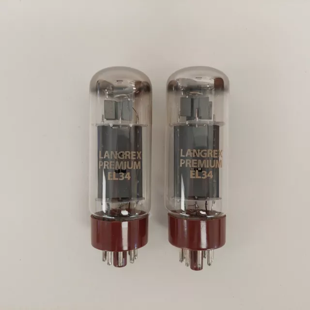 El34 Langrex Premium Matched Pair Valve Tube