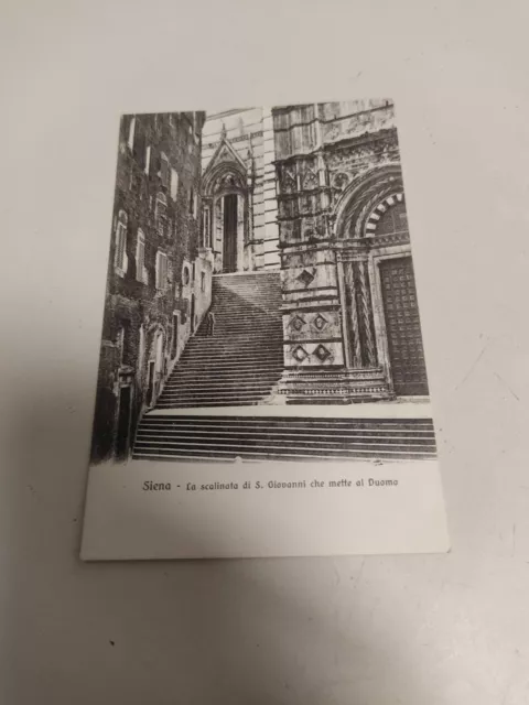 Cartolina Siena La Scalinata Di San Giovanni Che Mette Al Duomo