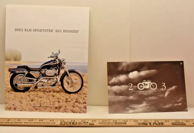 2003 Harley Davidson sales brochure XLH Sportster 883 Hugger100th Anniversary D1