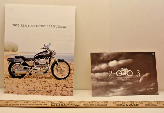 2003 Harley Davidson sales brochure XLH Sportster 883 Hugger100th Anniversary D1
