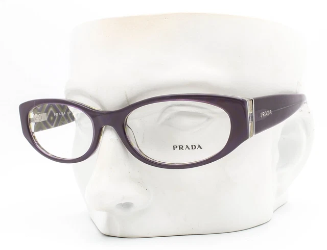 Prada VPR 03P MAT-1O1 Eyeglasses Frames Glasses Purple on Print 51-17-140 w/case