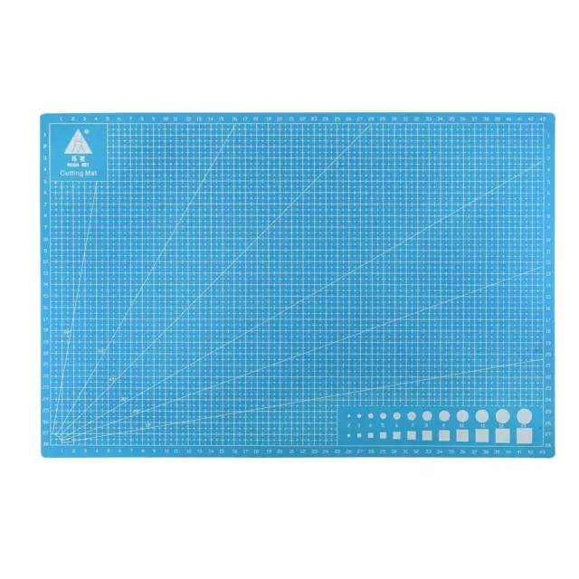 17.7" x 11.8" Cutting Mats Rotary Fabric Mat Double Sided for Sewing, Blue