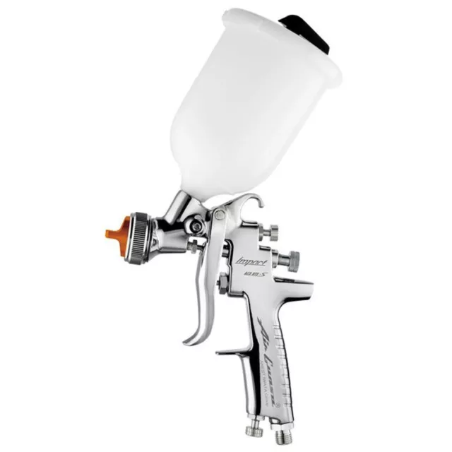 Iwata AZ3 HTE-S Chrome Flash Impact Gravity 1.3 HTE-S1 Spray Gun (W0SPG91AG13C)