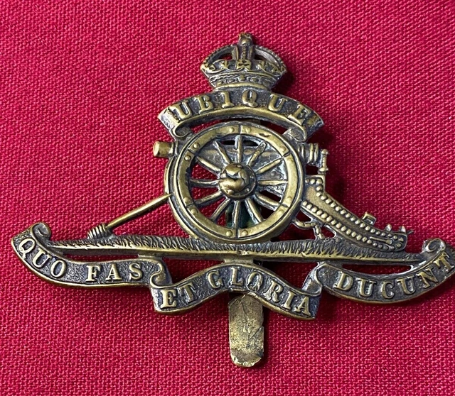 GENUINE WW1/WW2 ROYAL Field Artillery British Military Cap Badge - All ...