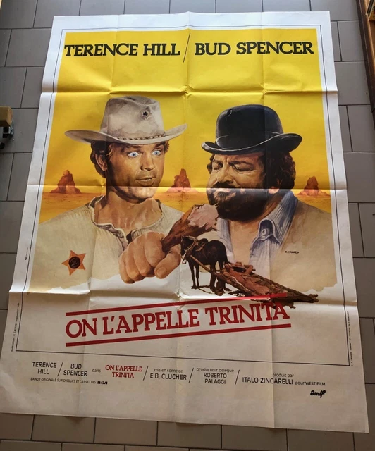 Affiche film - On l'appelle Trinita avec Terence Hill et Bud Spencer 120X160
