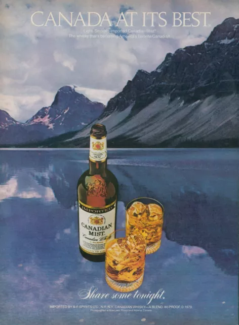 1980 Canadian Mist Whisky Share Some Tonight Nature Vintage Print Ad SI11