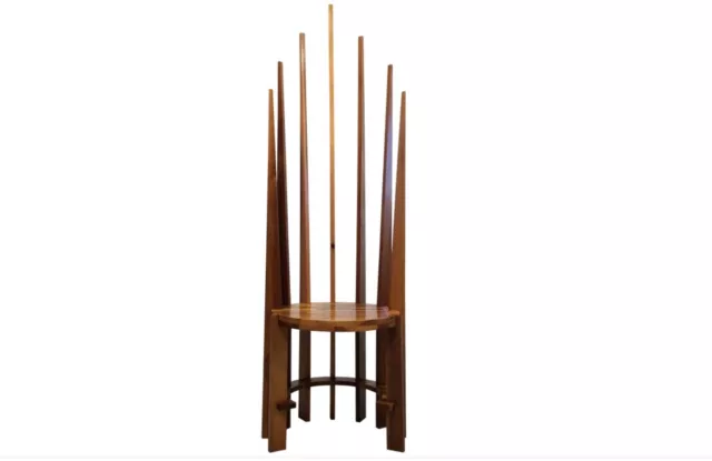 Mid Century Modern Studio Craft Throne Chair
