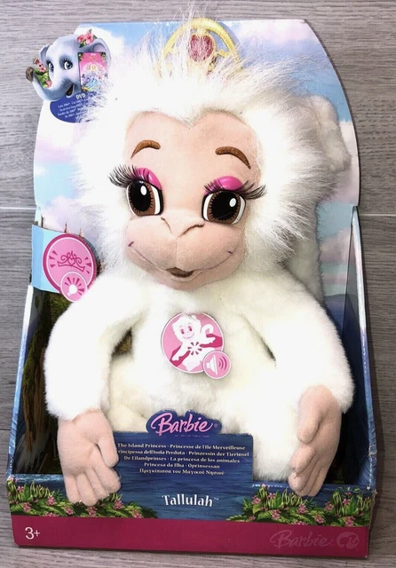 Mattel Barbie Island Princess Tallulah Monkey 2006 Talking Kissing  Plush