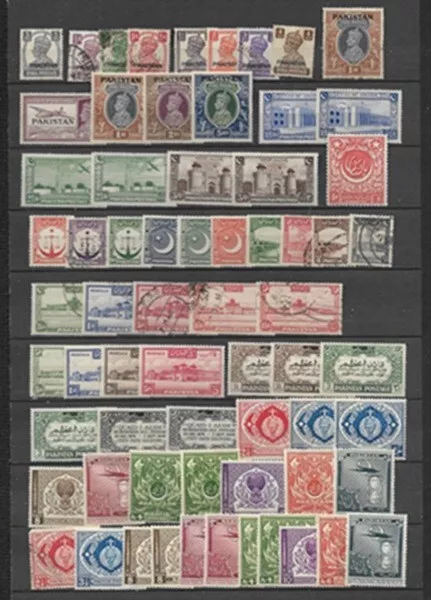 PAKISTAN  LOT   1947 to 1960  THE GREAT MAJORITY MINT NH and HR  VF   SEE IMAGE