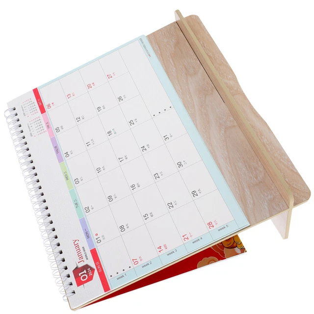 SMALL DESK CALENDAR 2024 Standing Flip Book Calendars Wooden 16.92