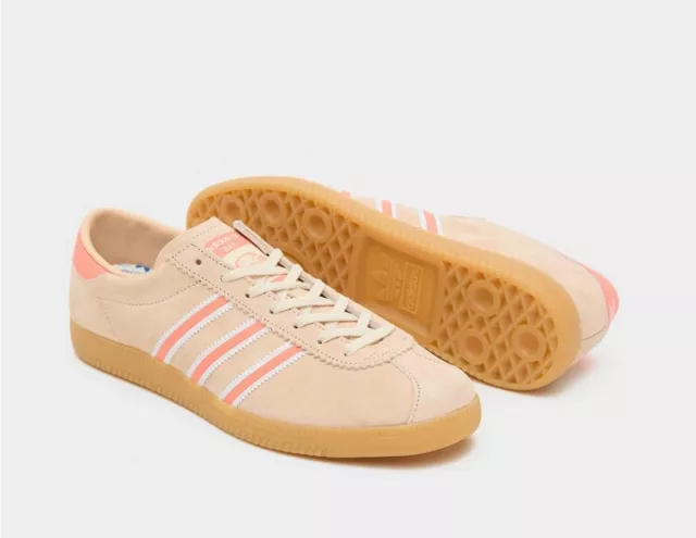 Adidas Originali Uomo State Serie Camoscio Scarpe Sportive IN Rosa 3