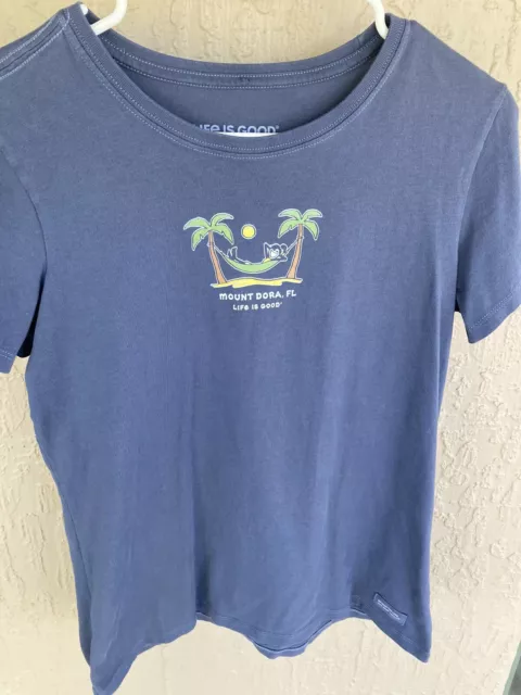 Women’s “Life is Good” TShirt - Mt Dora, Fl