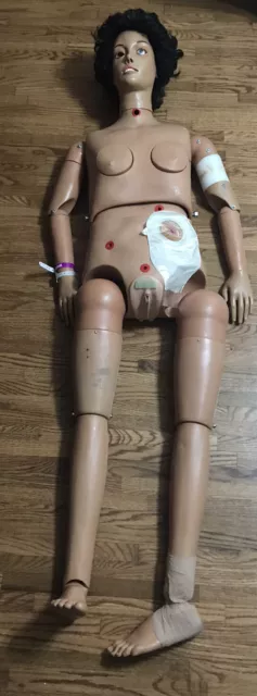 USED Medical Training Aid Female Full Body Mannequin Patient Simulator