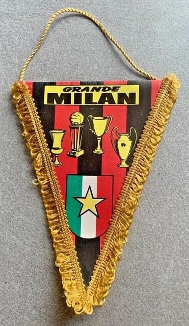 Fanion Vintage AC Milan – Banderin De Foot Serie A