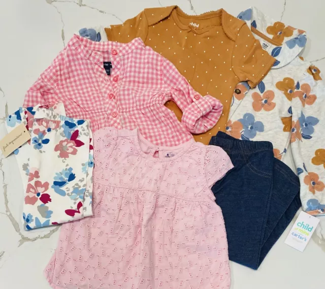 New 24 Months 2 Toddler Lot Spring Outfits Gap Shirts Plaid Macey’s Pants Tops