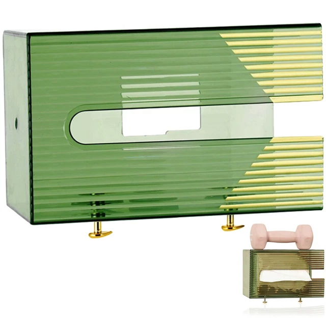 Tuelaly Porta Sacchetti Di Plastica Da Parete Verde Chiaro – Organizer Per Cucina - 4
