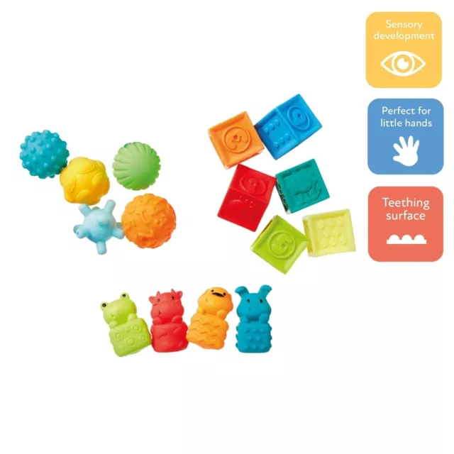 Nuby Textured Sensory Set - BNIP - different shapes & textures