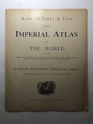 1912 Vintage HAWAII Atlas Map Original Antique Rand McNally Imperial Atlas 11