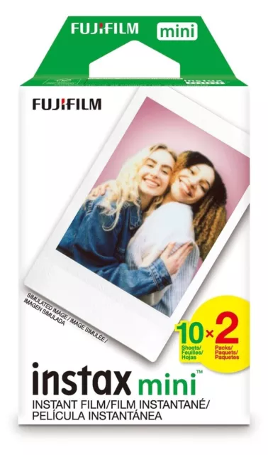 20 Prints Fujifilm Instax Mini Instant Film for Fuji 12 11 9 8 SP-1 & Pol 300