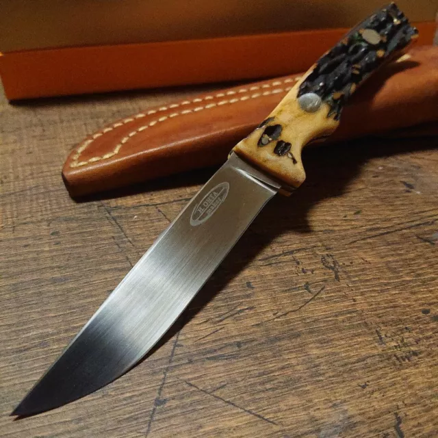 Vintage Hiroaki Ohta Knife Stag w/ Sheath Japan