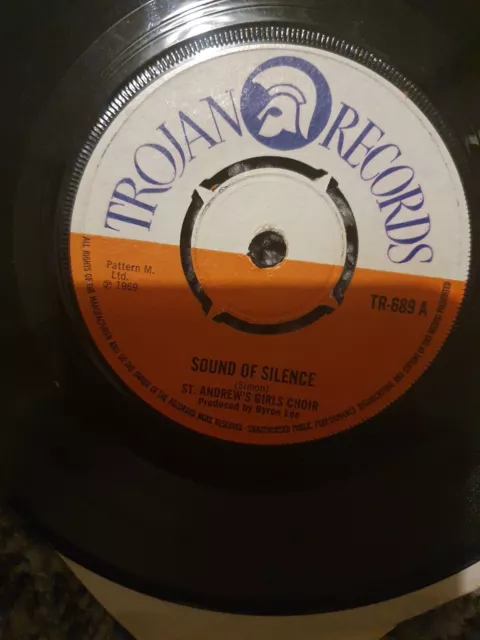 St. Andrew's Girls Choir  7"   Walk On By     The Sound Of Silence  Rare Trojan 2