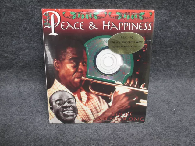 Louis Armstrong Music CD Christmas Card STILL SEALED What a Wonderful Life