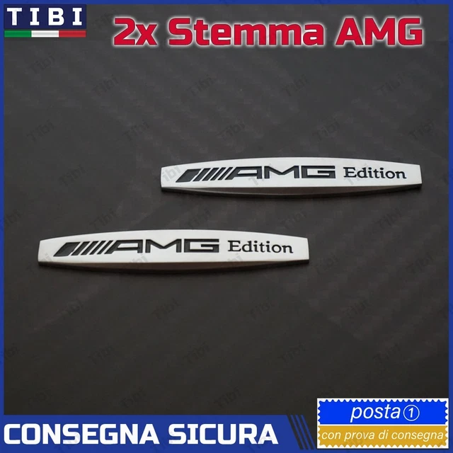 Adesivo AMG Per Mercedes - Scritta Nero Opaco Per Portellone Posteriore