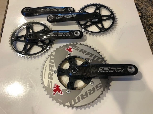 Carbon Fsa Tandem Crankset Fine Condition!!